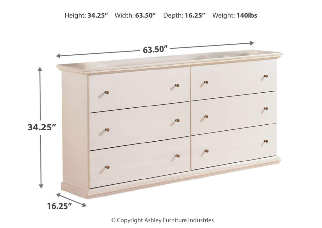 Bostwick Shoals Full Panel Bed, Dresser and Nightstand dimensions