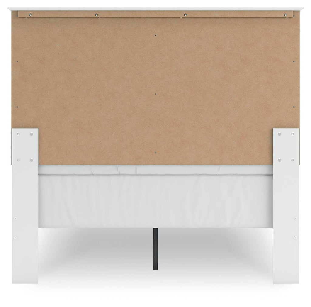 Bostwick Shoals Full Panel Bed in White, back view