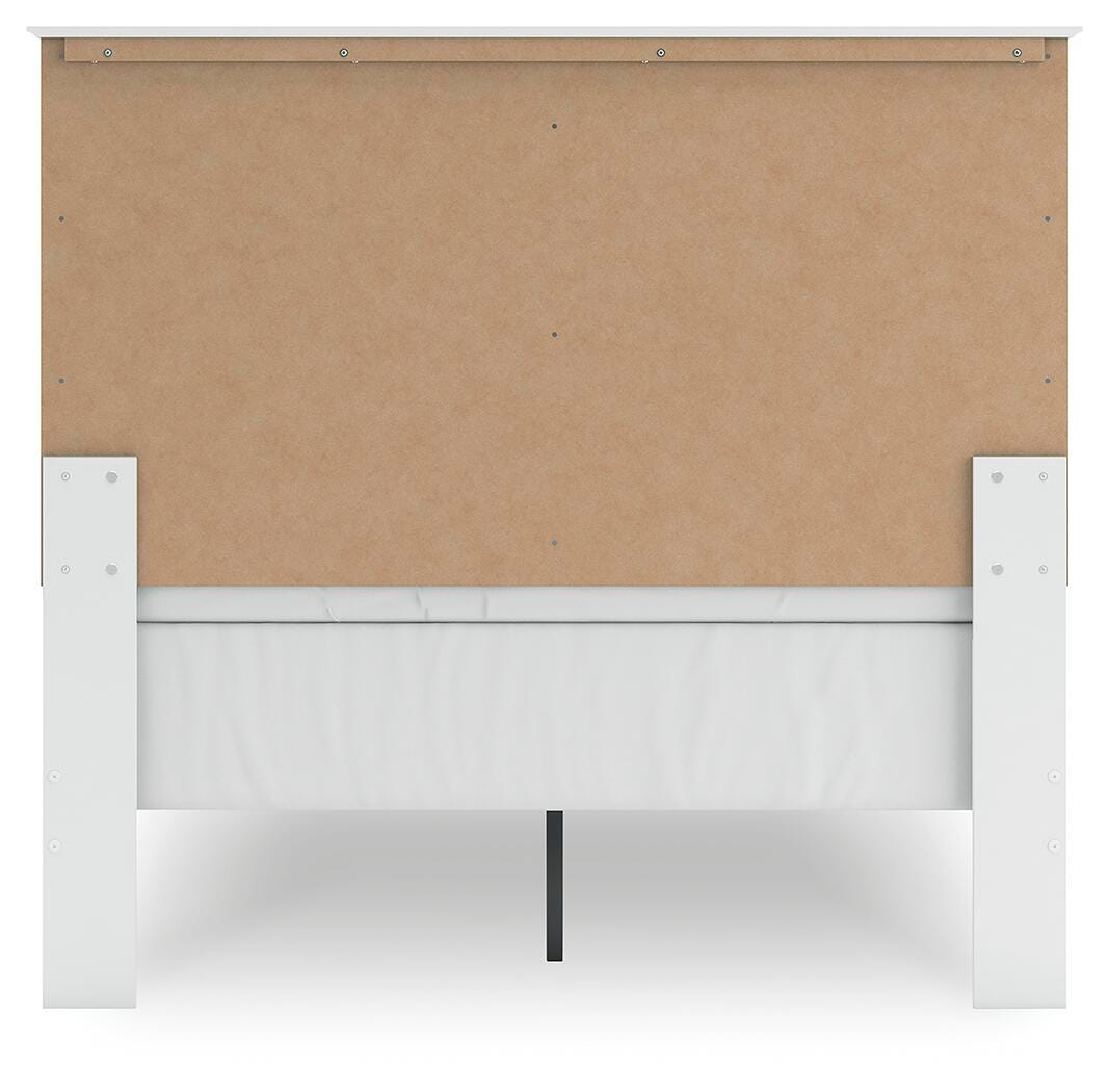 Bostwick Shoals Full Panel Bed in White, back view