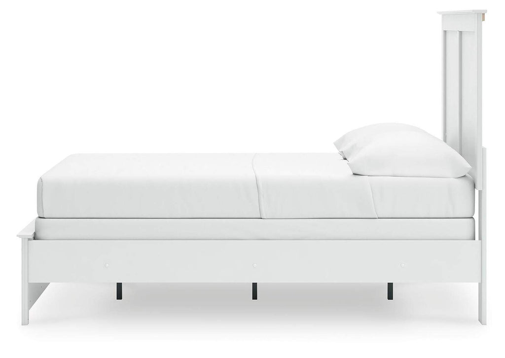 Bostwick Shoals Full Panel Bed with Mirrored Dresser and Chest side view
