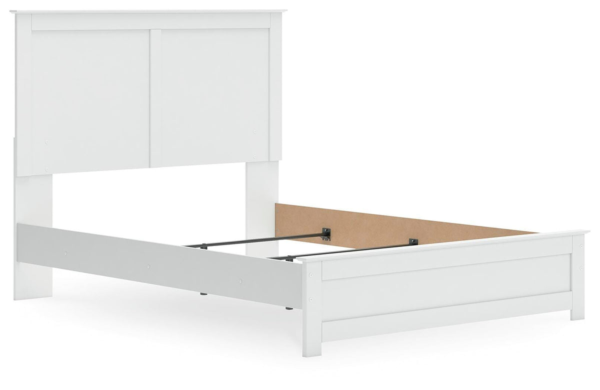 Bostwick Shoals Queen Panel Bed in White, angle view