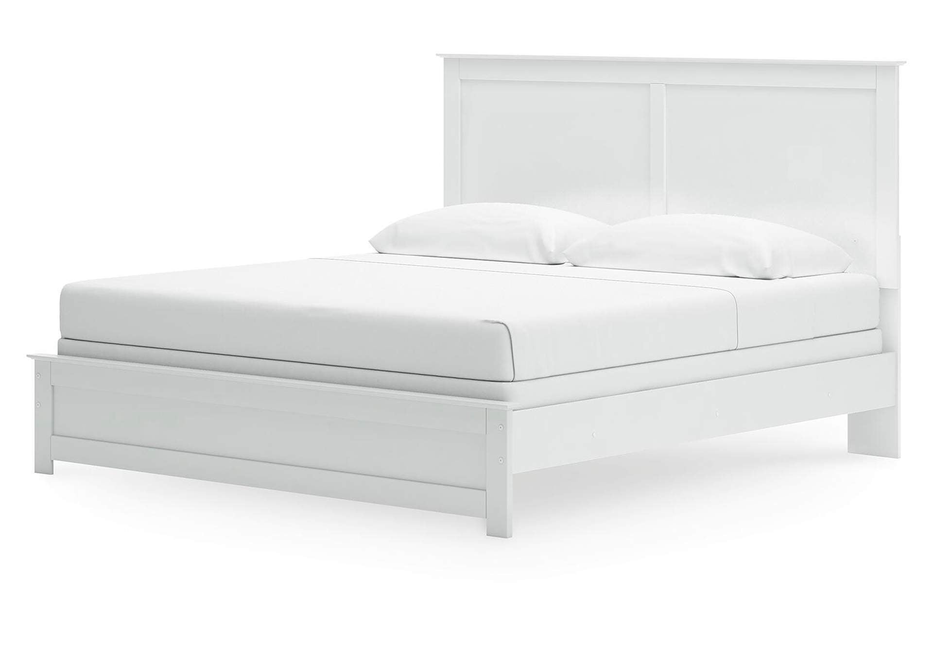 Bostwick Shoals King Panel Bed, Dresser, Mirror and 2 Nightstands angled view