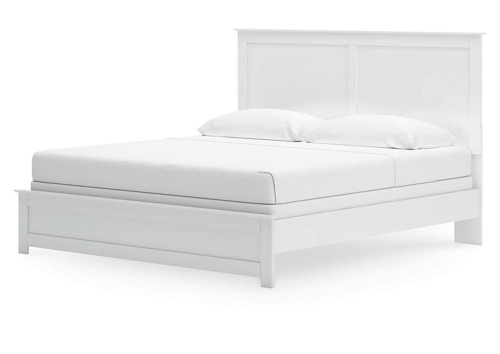 Bostwick Shoals King Panel Bed, Dresser, Mirror, Chest and 2 Nightstands angled view