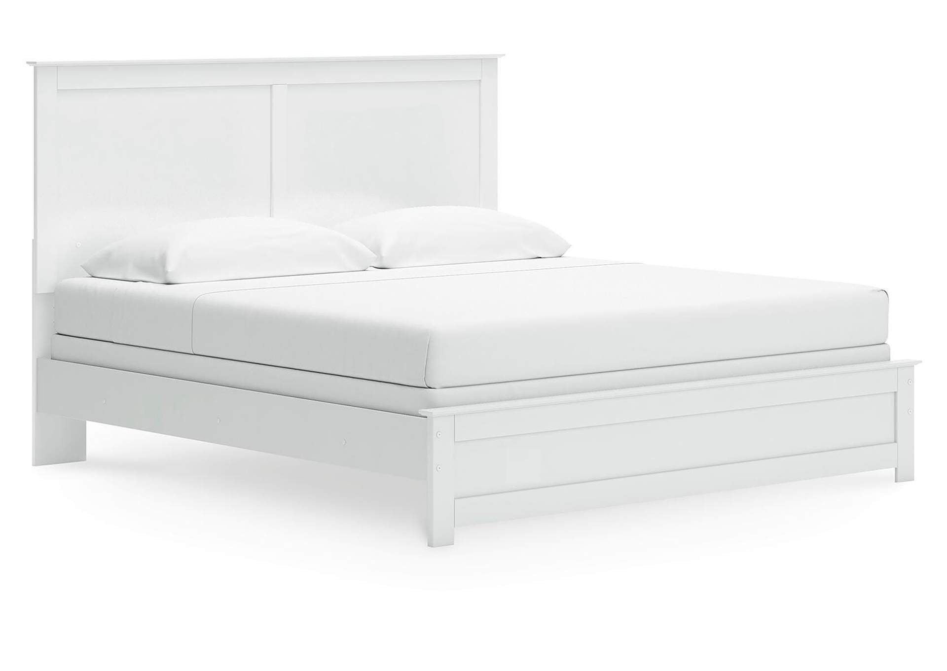 Bostwick Shoals King Panel Bed, Dresser and Nightstand angled view