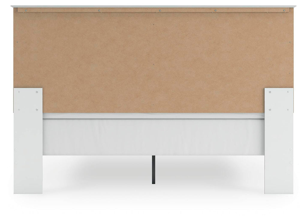 Bostwick Shoals King Panel Bed in White, back view