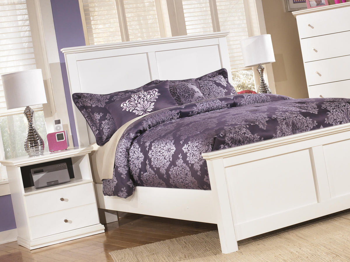 Bostwick Shoals Nightstand in White, lifestyle view