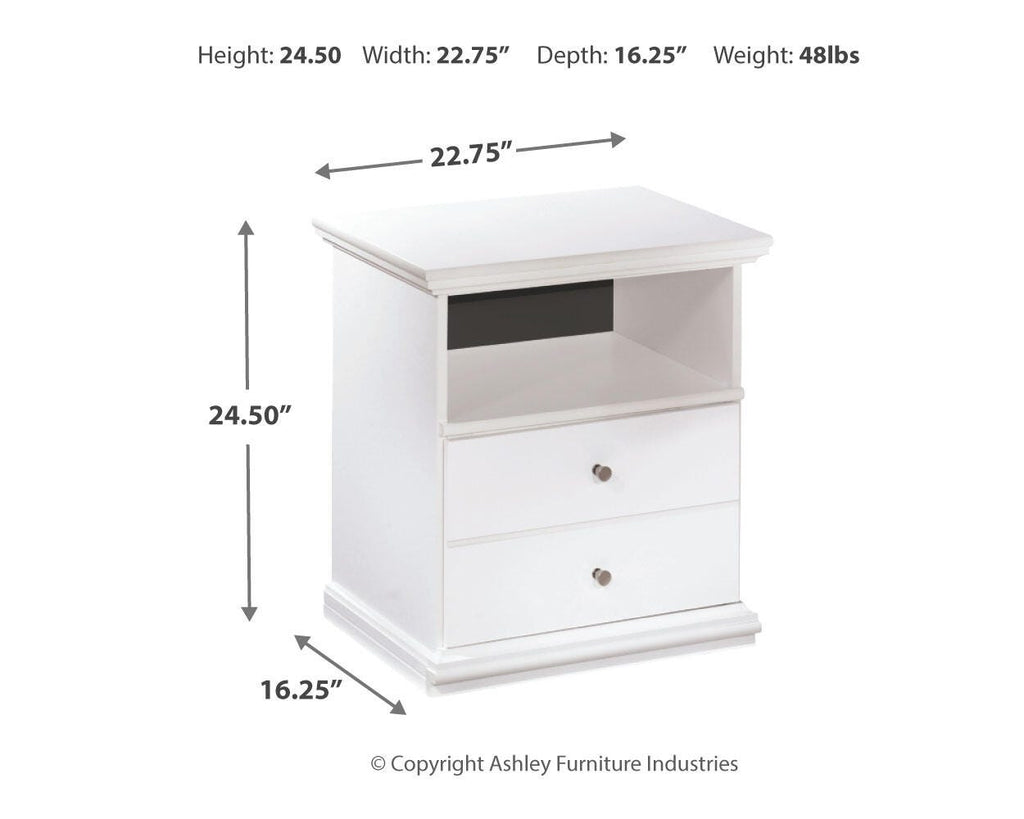 Bostwick Shoals Nightstand in White, alternate view 5