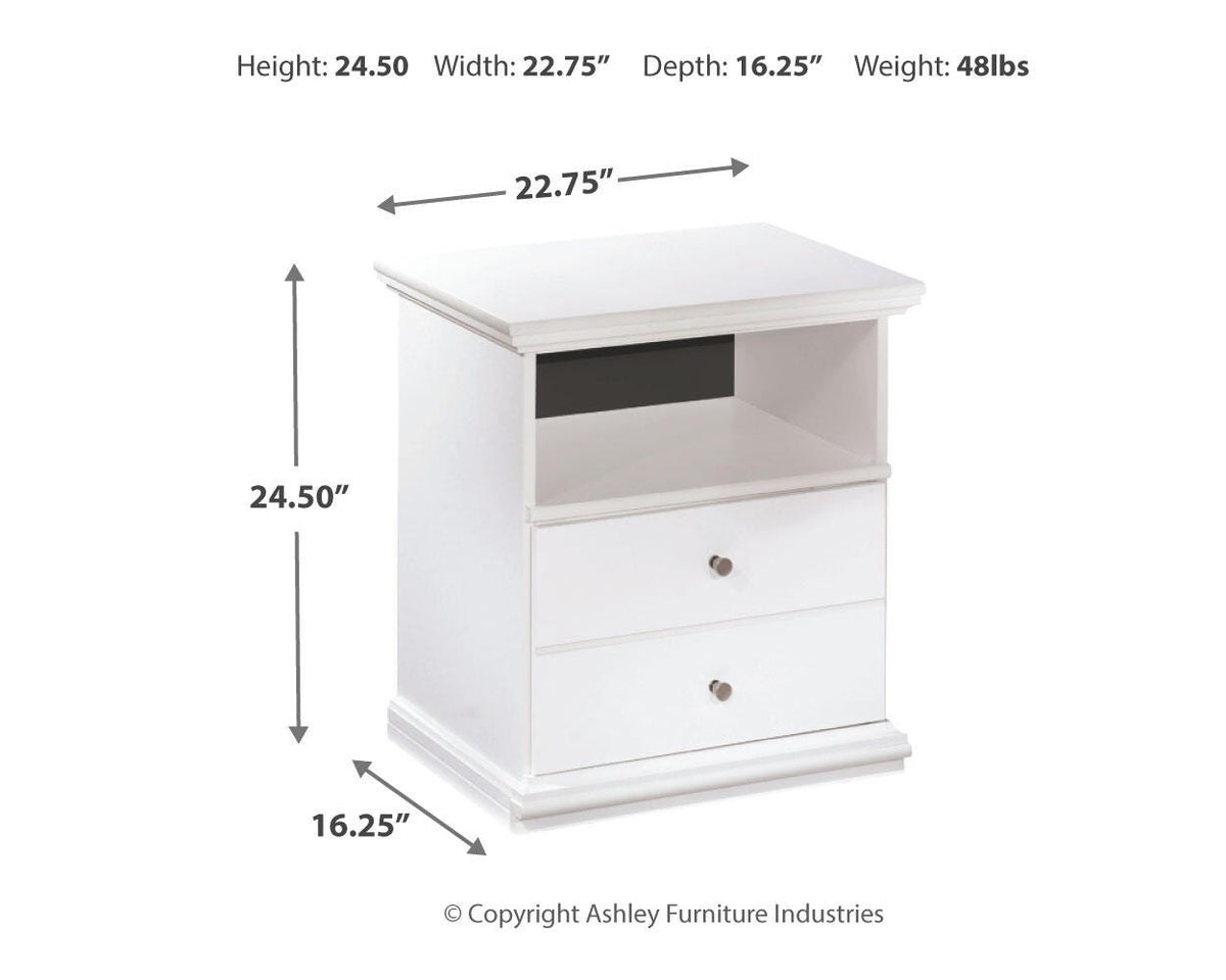Bostwick Shoals Nightstand in White, alternate view 5
