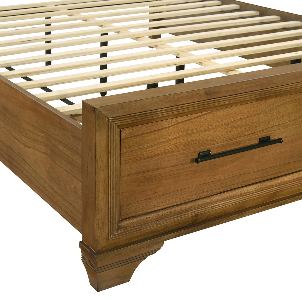 Talcott Lighted Queen Bed - Honey