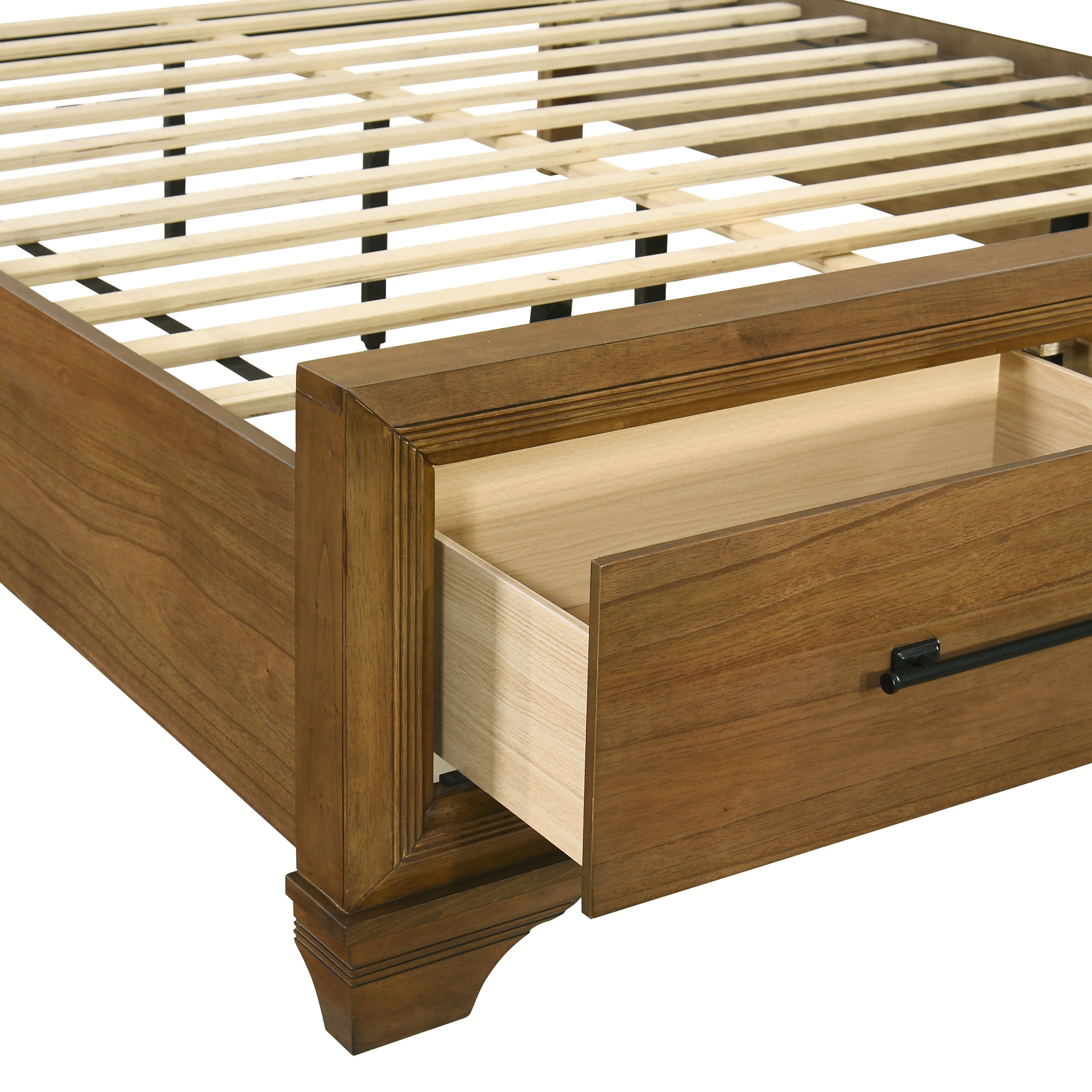 Talcott Lighted Queen Bed - Honey