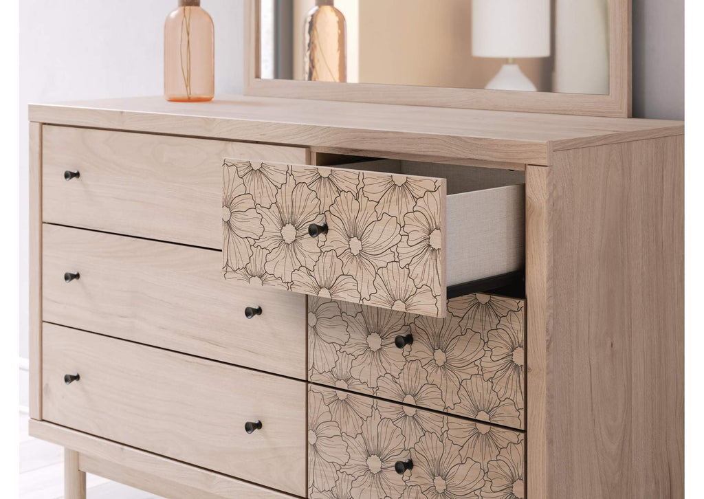 Arloster Dresser and Mirror detail
