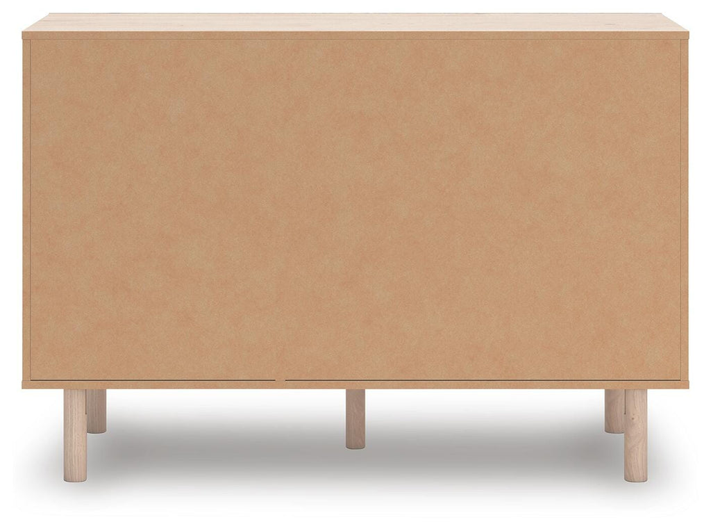 Arloster Dresser in Tan, back view
