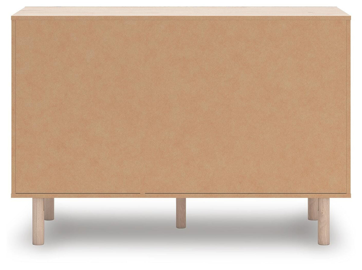 Arloster Dresser in Tan, back view