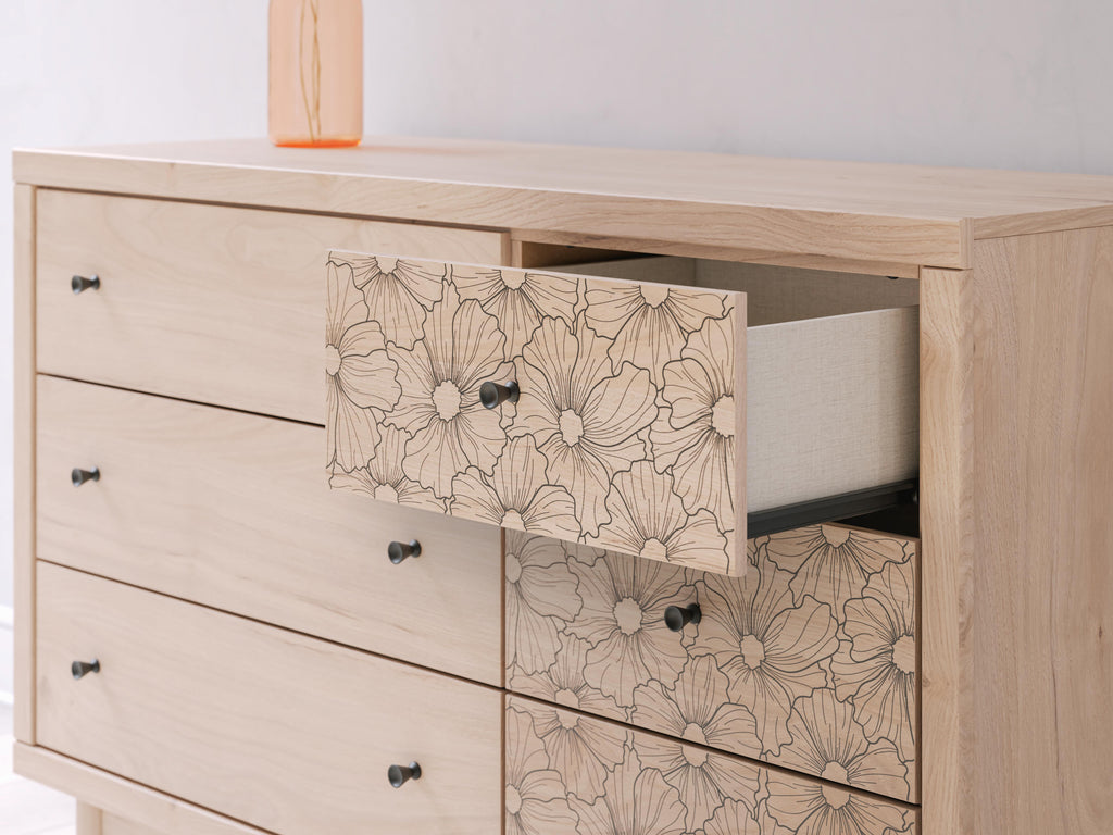 Arloster Dresser in Tan, detail view
