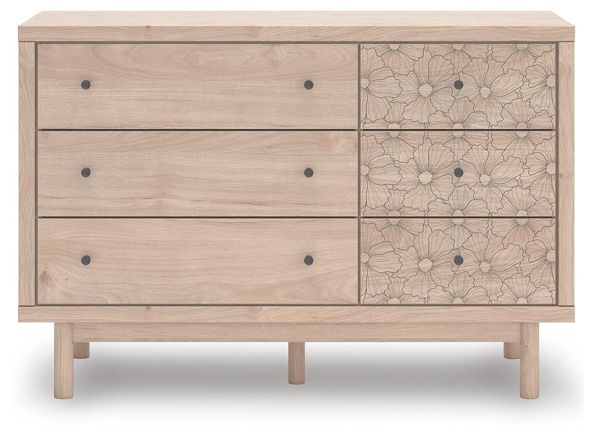 Arloster Dresser in Tan, front view