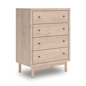 Arloster Chest of Drawers in Tan, angle view