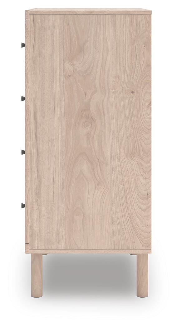 Arloster Chest of Drawers in Tan, alternate side view