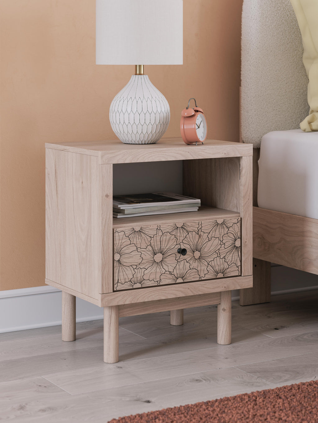 Arloster Nightstand in Tan, alternate view 3