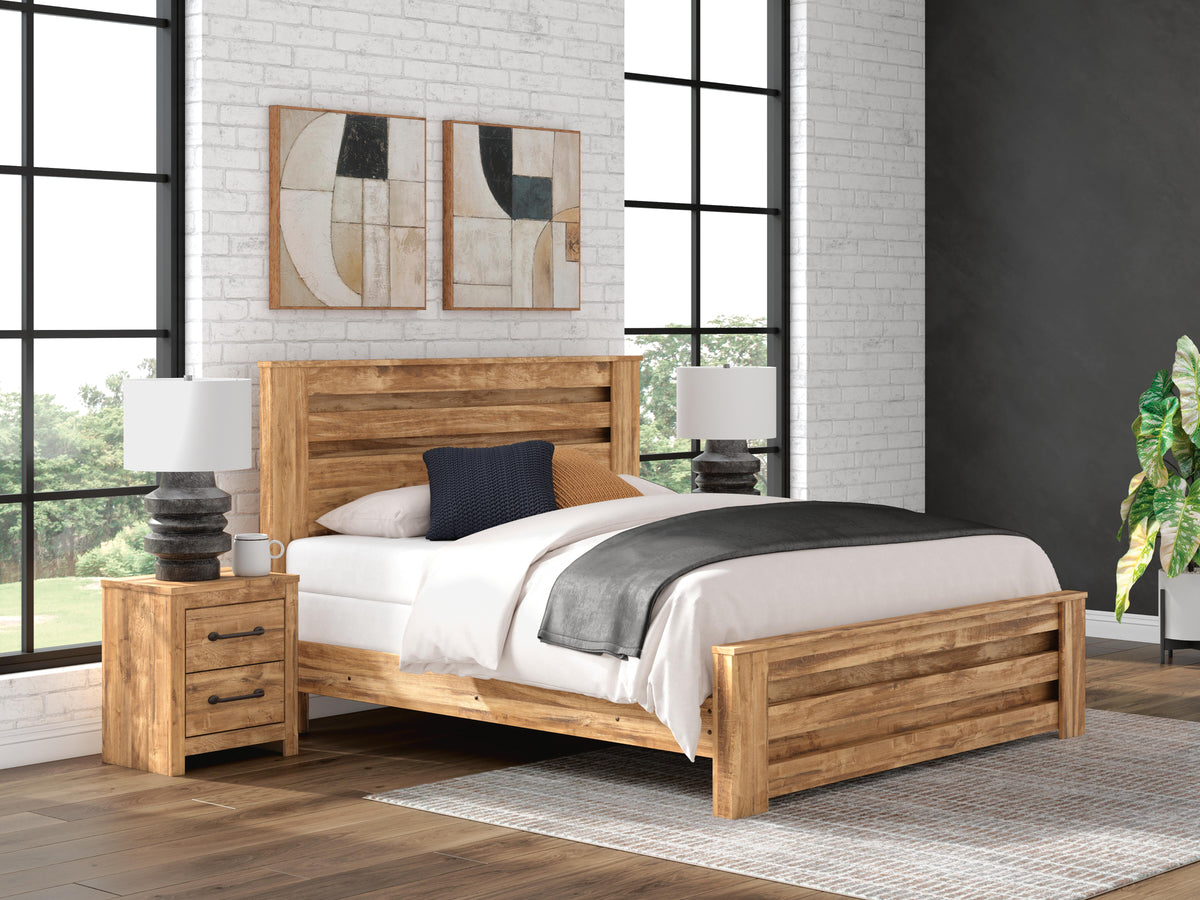 Maystonna King Panel Bed in Brown, alternate view 2