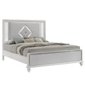 Stardust K Lighted King Bed - White