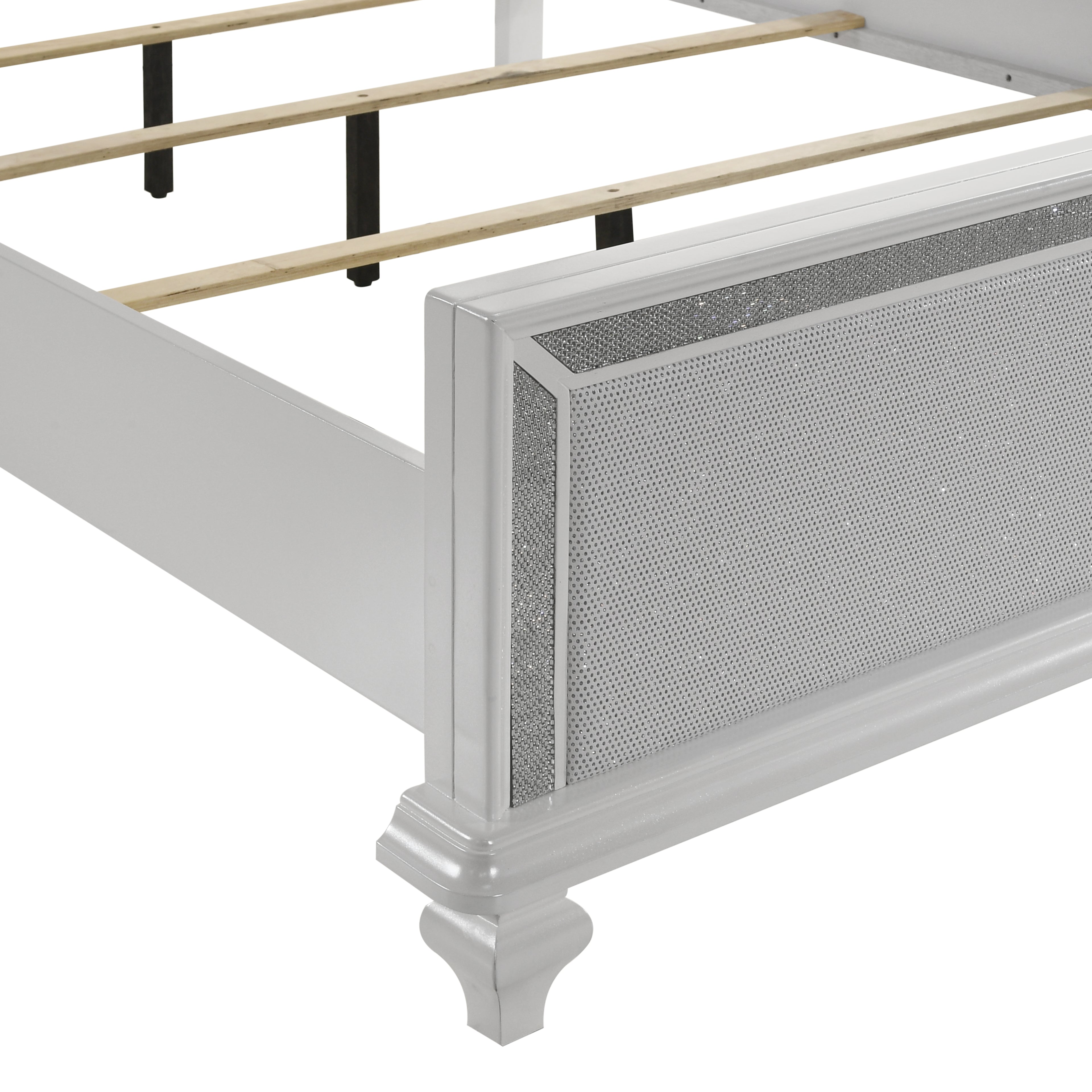 Stardust Lighted Queen Bed - White