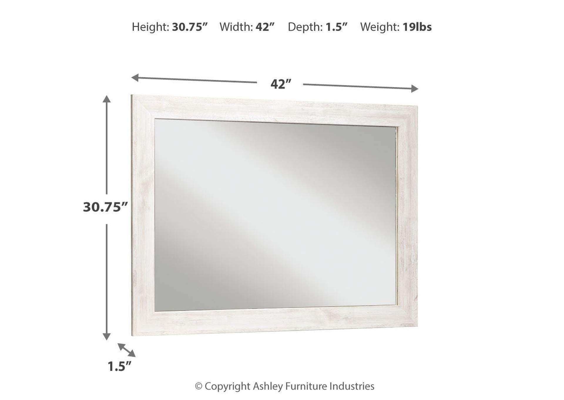Paxberry Bedroom Mirror dimensions