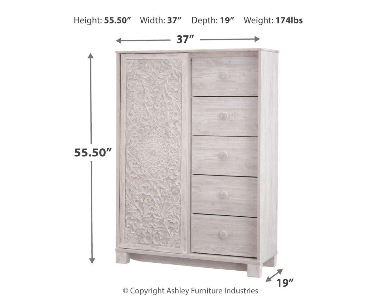 Paxberry Dressing Chest in Whitewash, alternate view 5