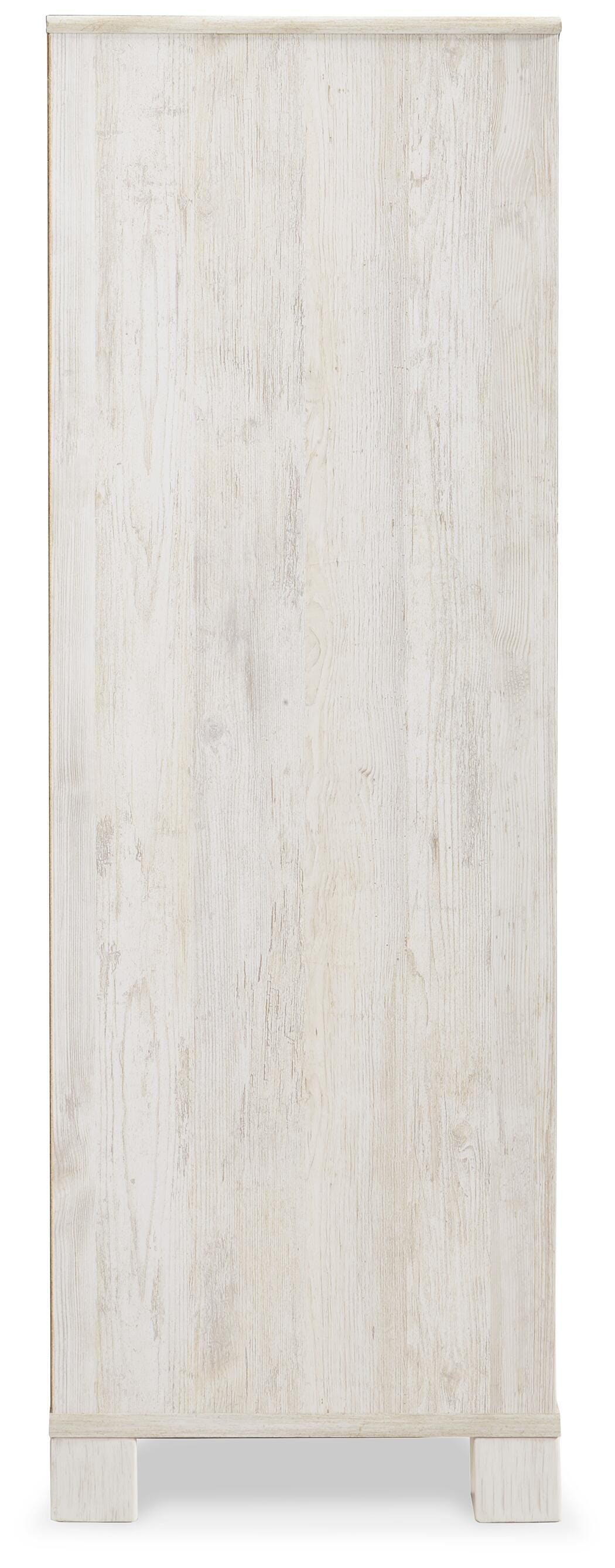 Paxberry Dressing Chest in Whitewash, side view