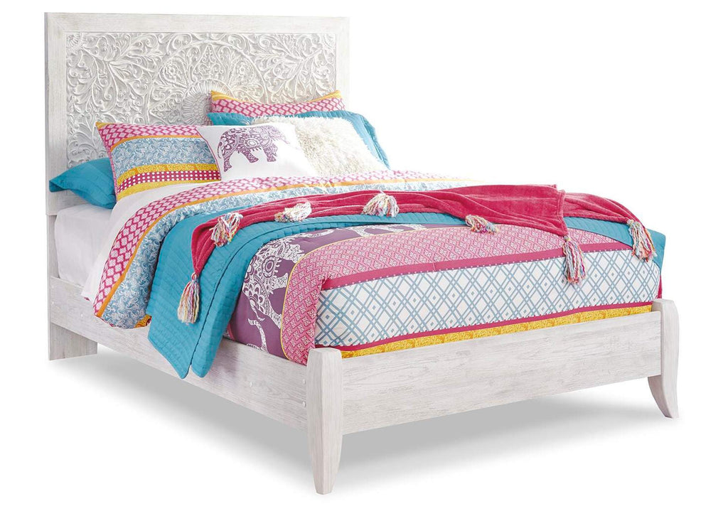 Paxberry Full Panel Bed with Nightstand