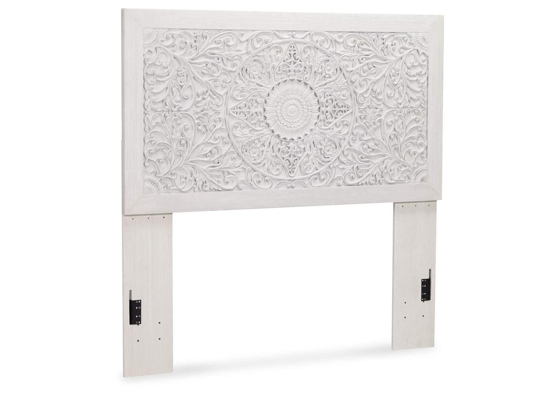Paxberry Full Panel Bed with Nightstand angled view