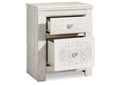 Paxberry Queen Panel Bed with Mirrored Dresser and Nightstand