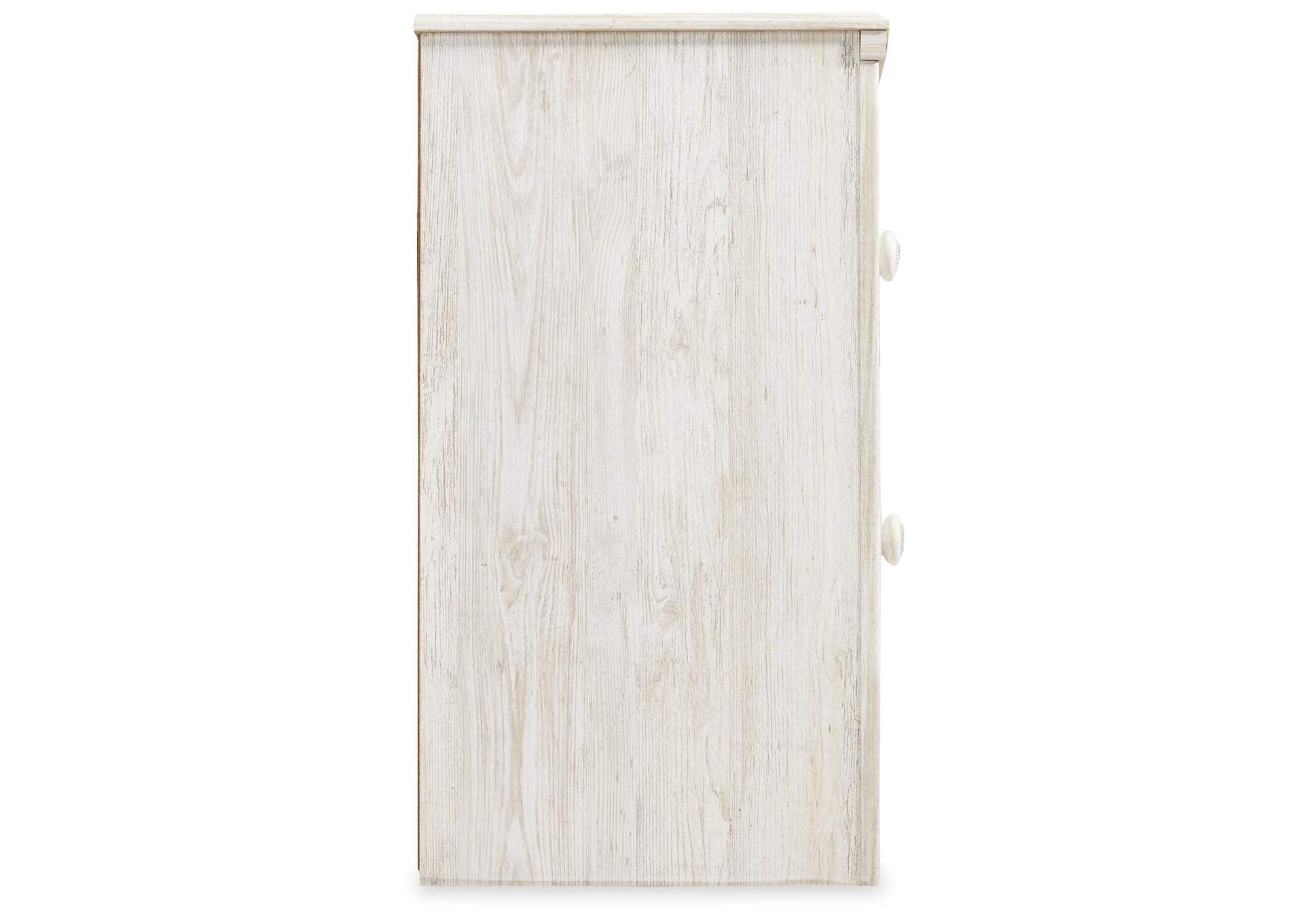 Paxberry Full Panel Bed with Nightstand side view