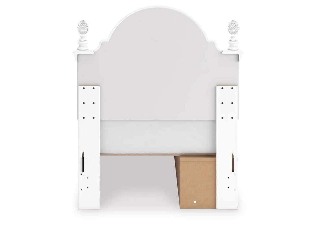 Maylilly Twin Upholstered Panel Storage Bed and Dresser