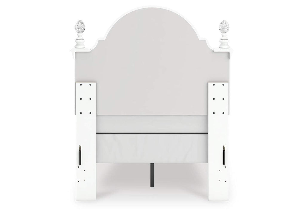 Maylilly Twin Upholstered Panel Bed, Dresser and Chest