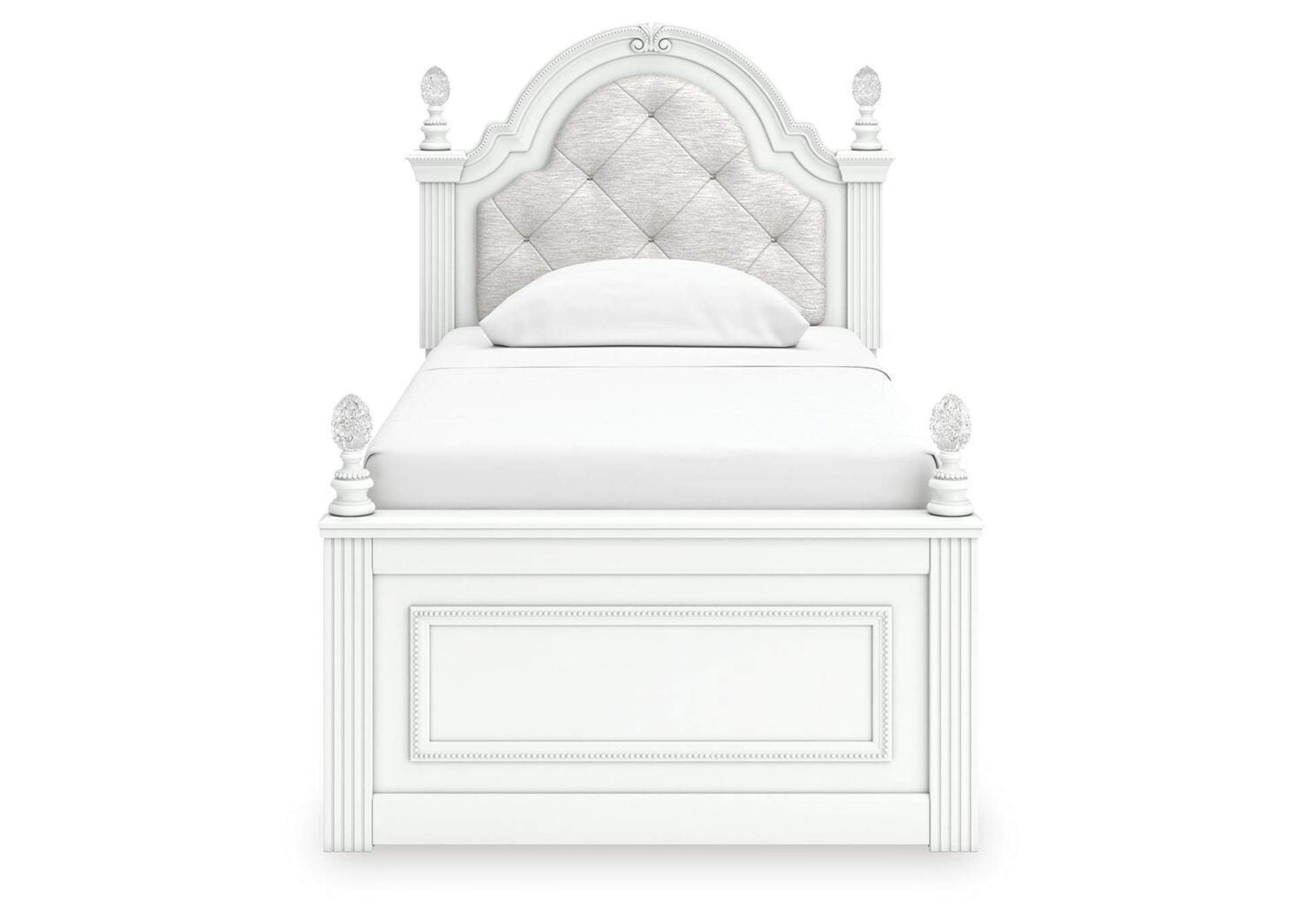 Kozlani Twin Upholstered Panel Bed