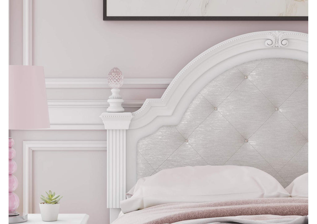 Maylilly Full Upholstered Panel Storage Bed, Dresser, Mirror and Nightstand detail