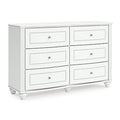 Kozlani Dresser in White, angle view