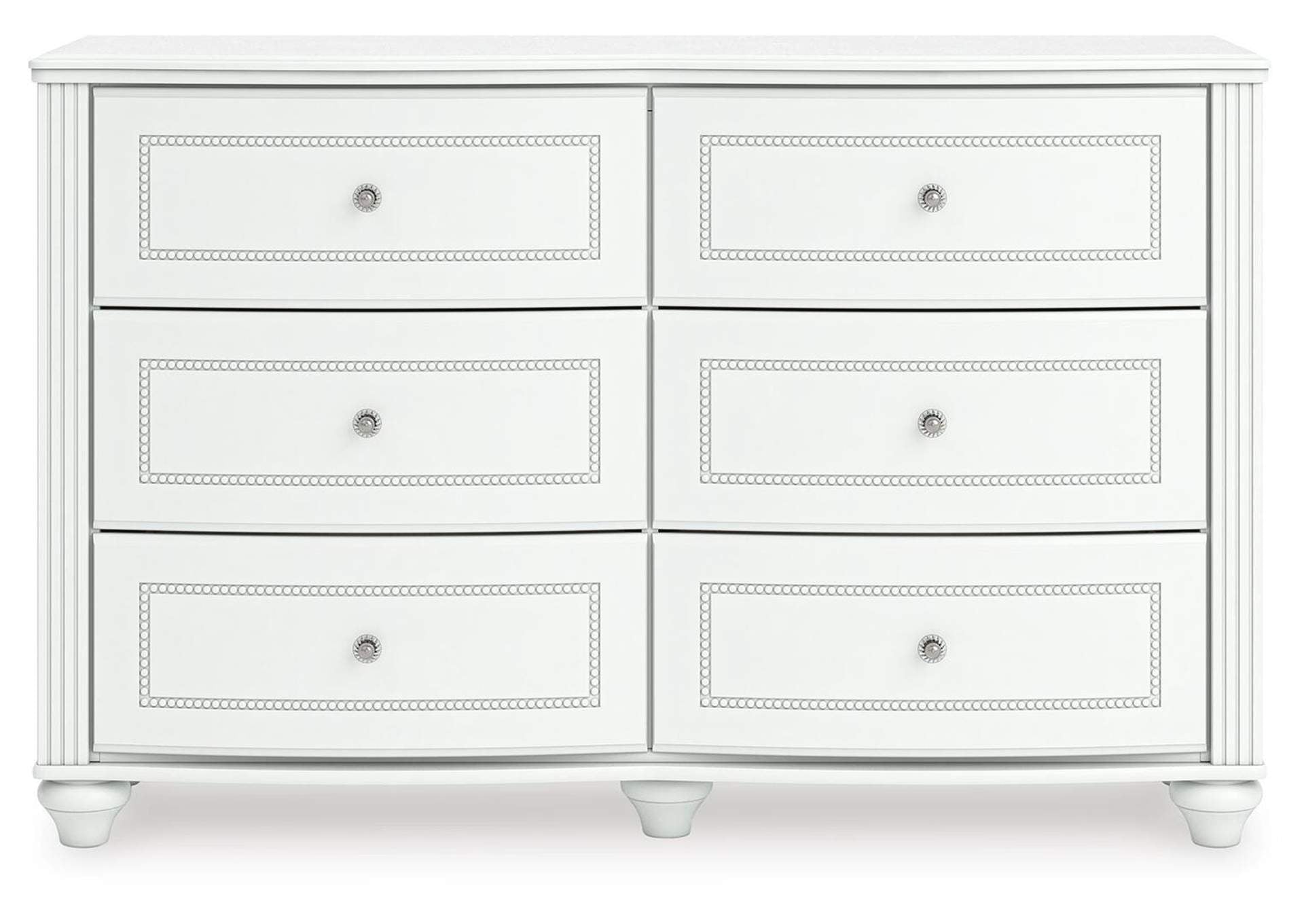 Maylilly Twin Upholstered Panel Storage Bed, Dresser and Chest front view