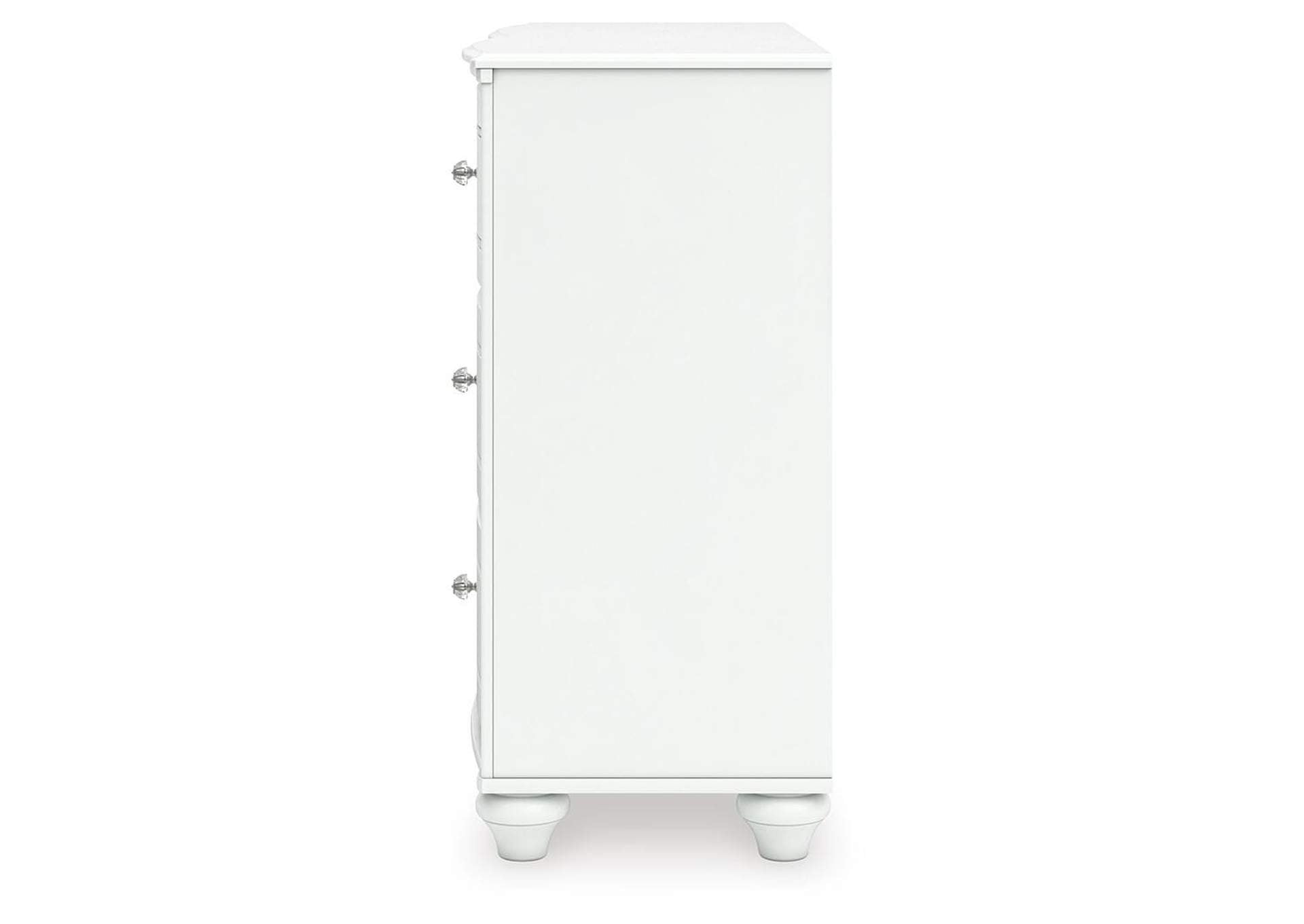 Maylilly Twin Upholstered Panel Storage Bed, Dresser and Chest side view