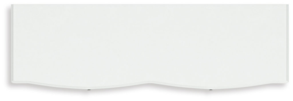 Kozlani Dresser in White, top view
