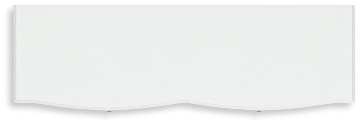Kozlani Dresser in White, top view