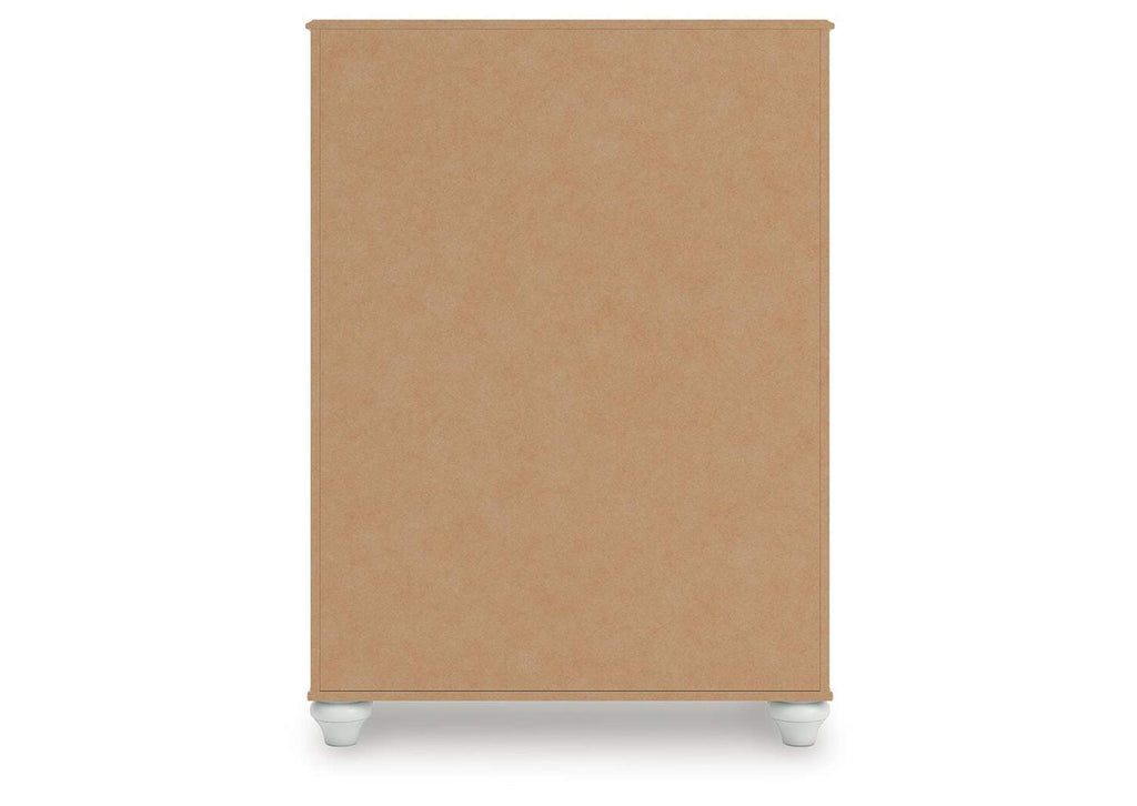 Maylilly Full Upholstered Panel Bed, Dresser and Chest