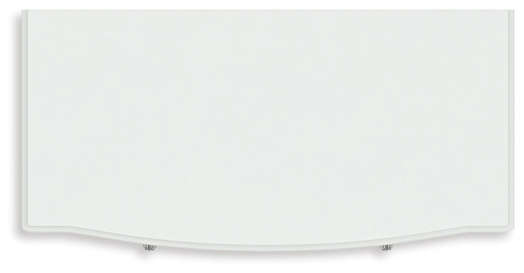 Kozlani Chest of Drawers in White, top view