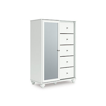 Kozlani Dressing Chest in White, angle view