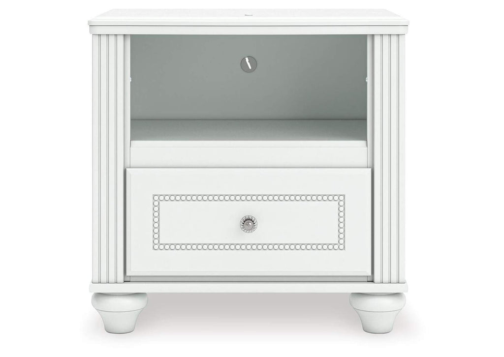 Maylilly Twin Upholstered Panel Storage Bed, Dresser and Nightstand