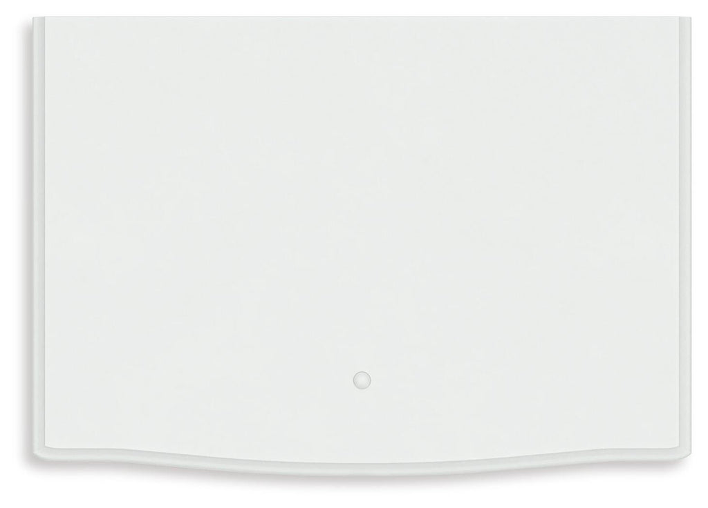 Kozlani Nightstand in White, top view