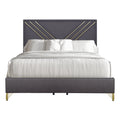 Symmetry Queen Bed - Charcoal