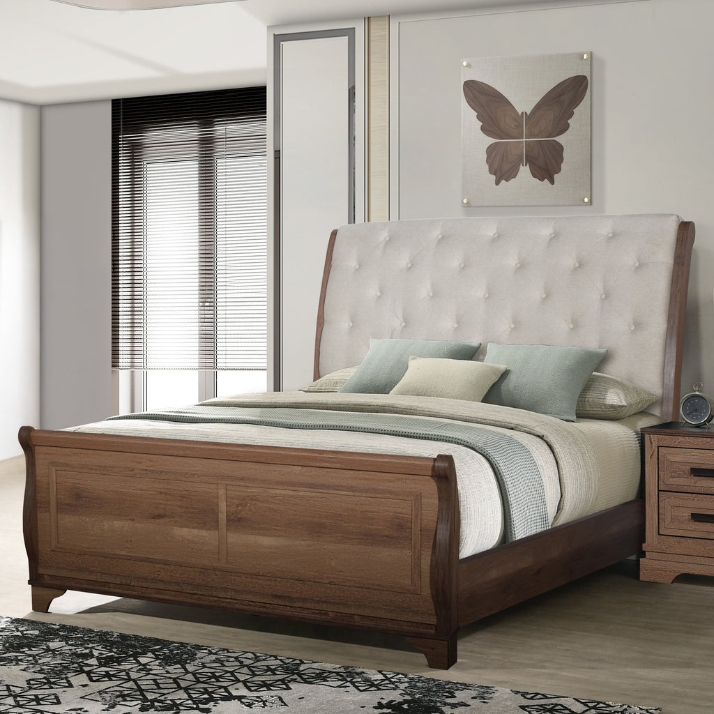 Coventry Hall Hb, Fb Cal King Bed - Pecan