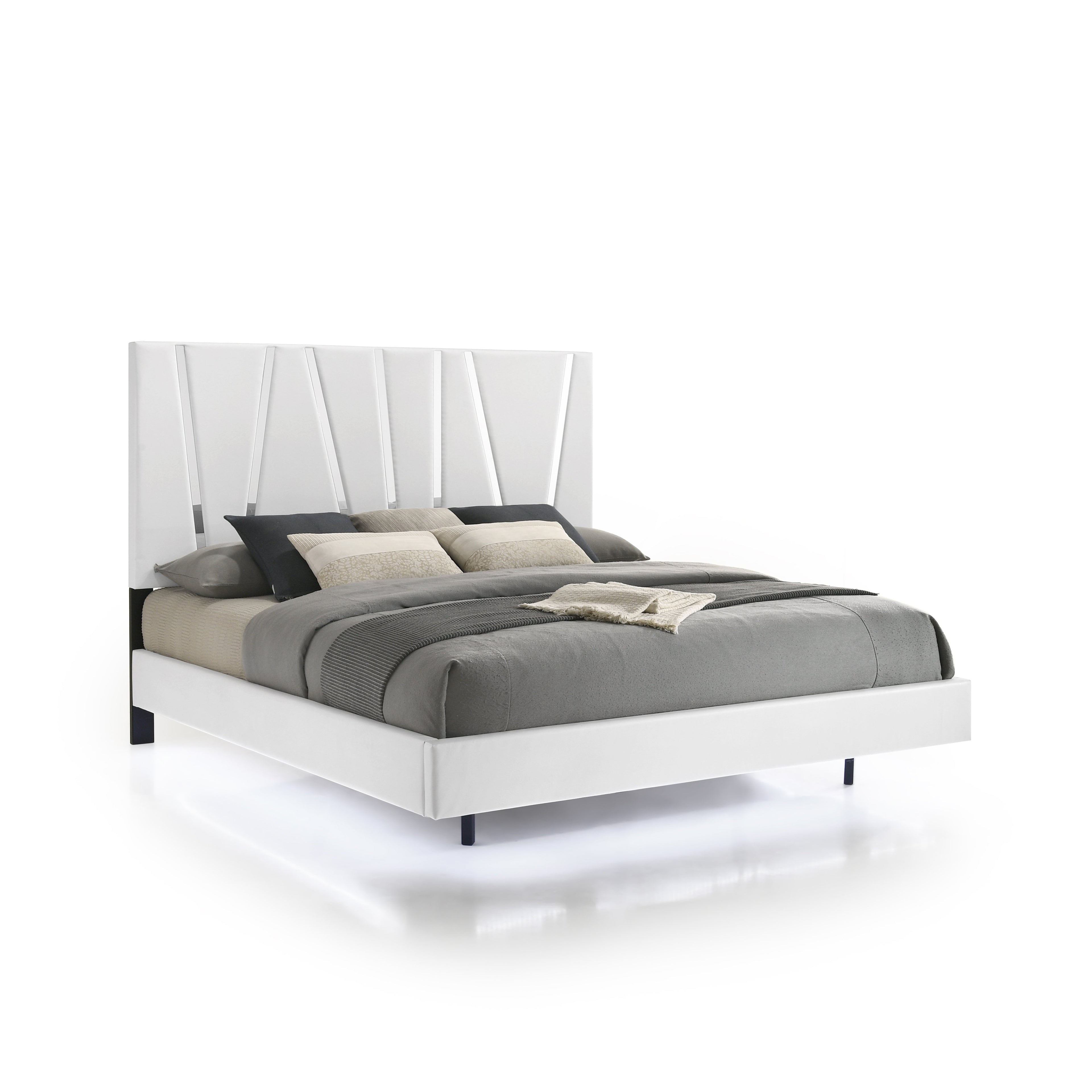 Europa Cal King Bed - White