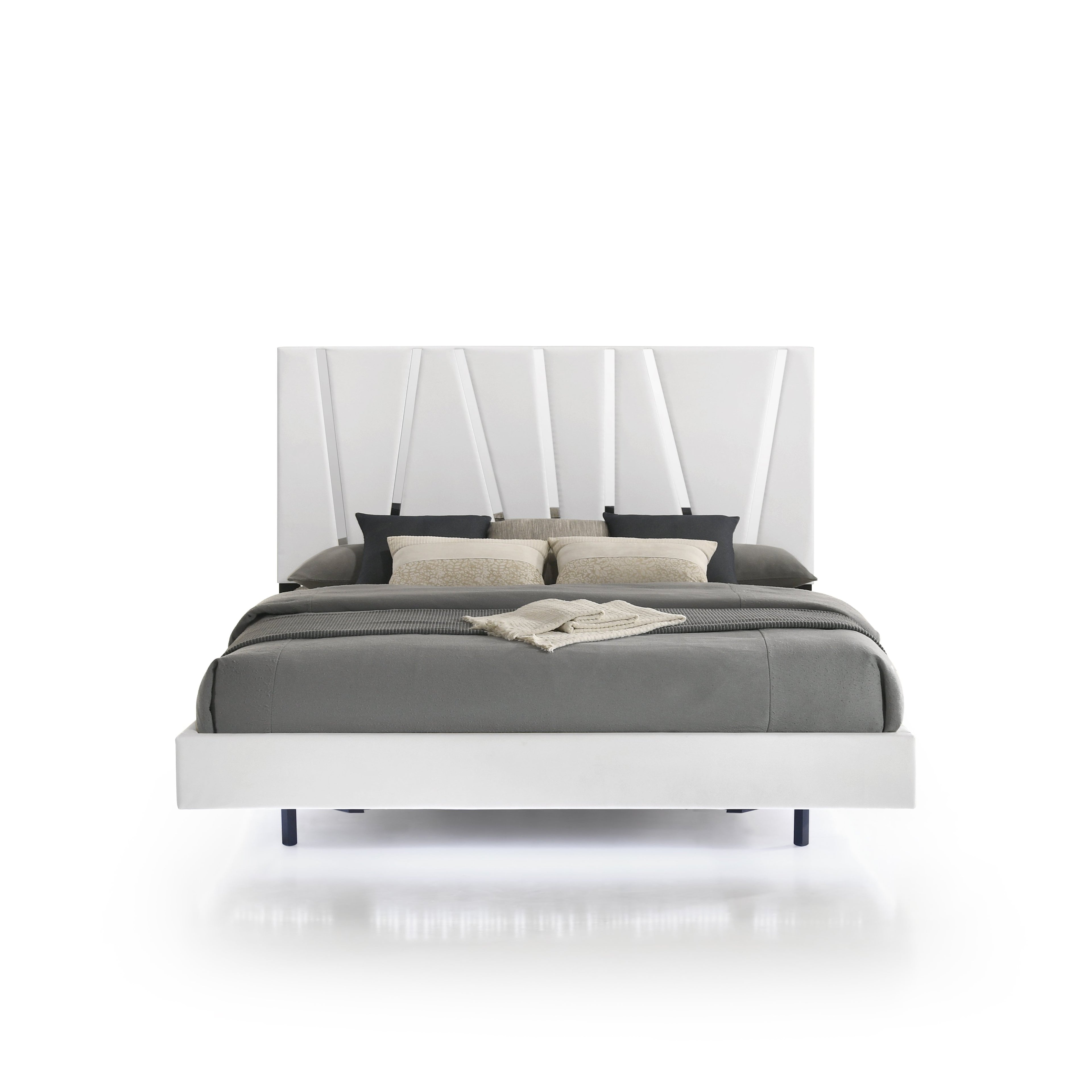 Europa Cal King Bed - White